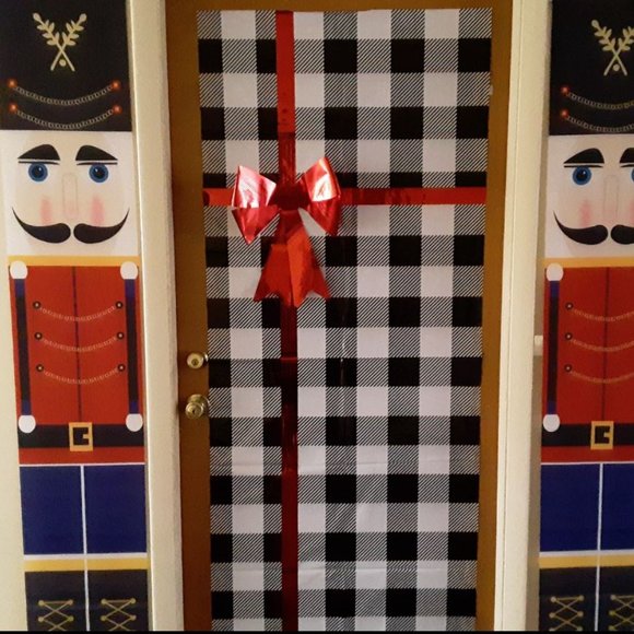 Christmas Door Decorations Nutcracker Decor Outdoor Holiday Xmas Porch Signs Set - Picture 7 of 7